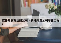 软件开发专业的公司（软件开发公司专业工程）