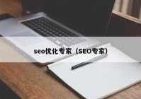 seo优化专家（SEO专家）