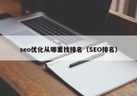 seo优化从哪里找排名（SEO排名）